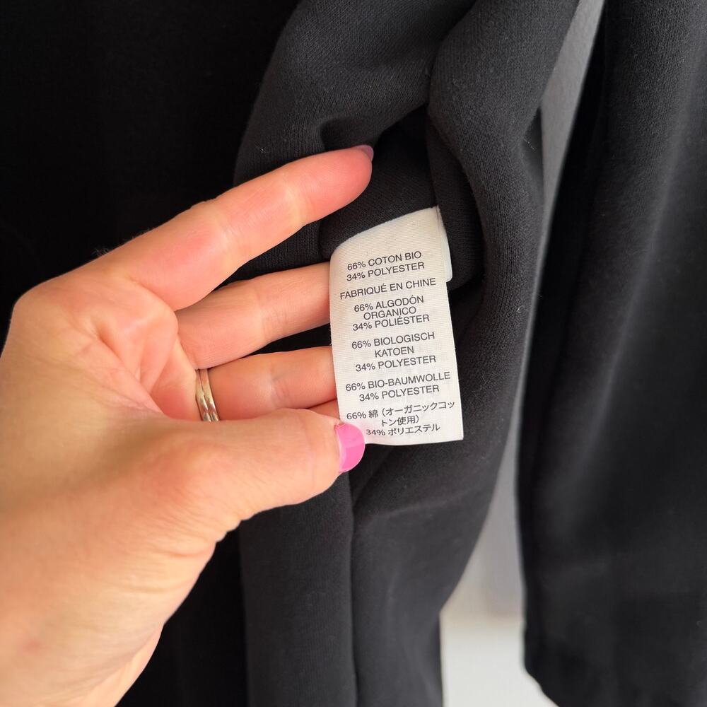 Vuori Soho Meton Open-Front MId Length Trench Coat Black XS - Picture 7 of 9